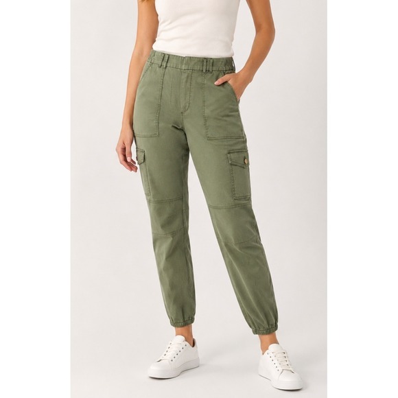 White House Black Market Pants - White House Black Market Cargo Jogger Pants Size 6 Olive Green Utility WHBM